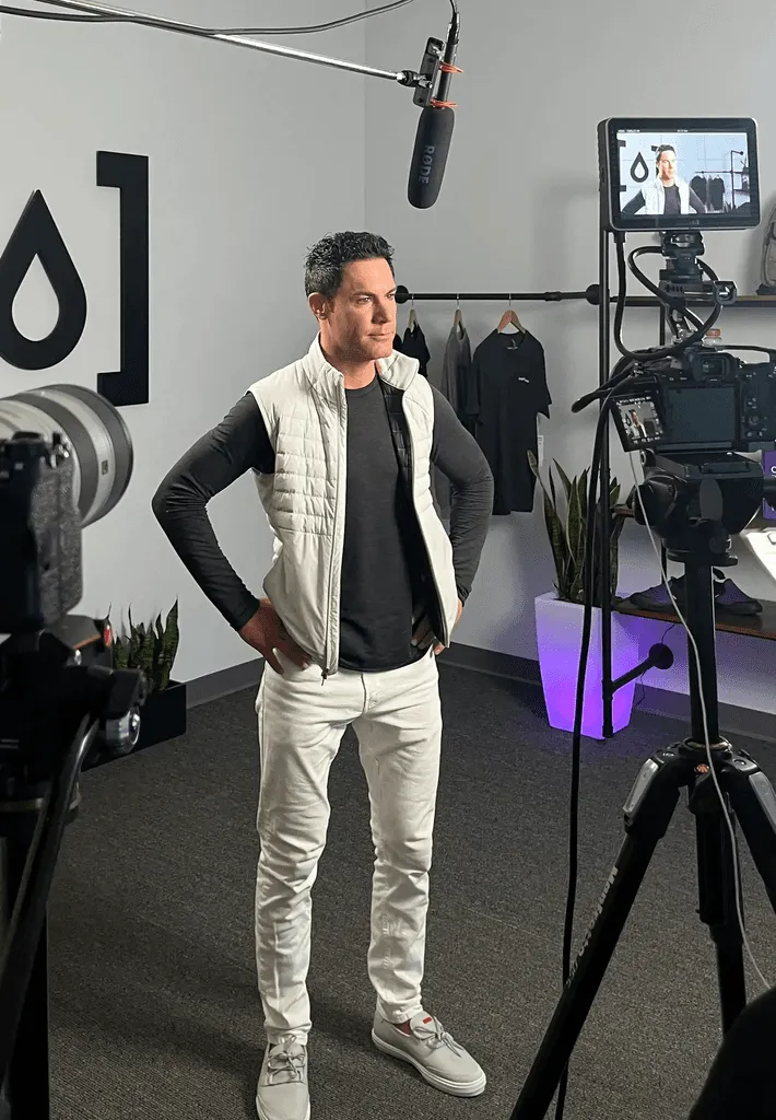 Corporate video interview setup with professional lighting for company culture video in Minnesota
